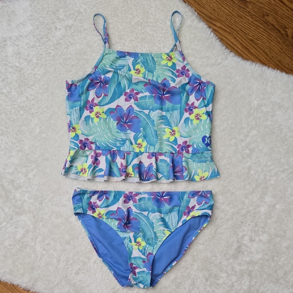 Hurley Blue/Green Swimsuit, Girls 14/16, Great Condition